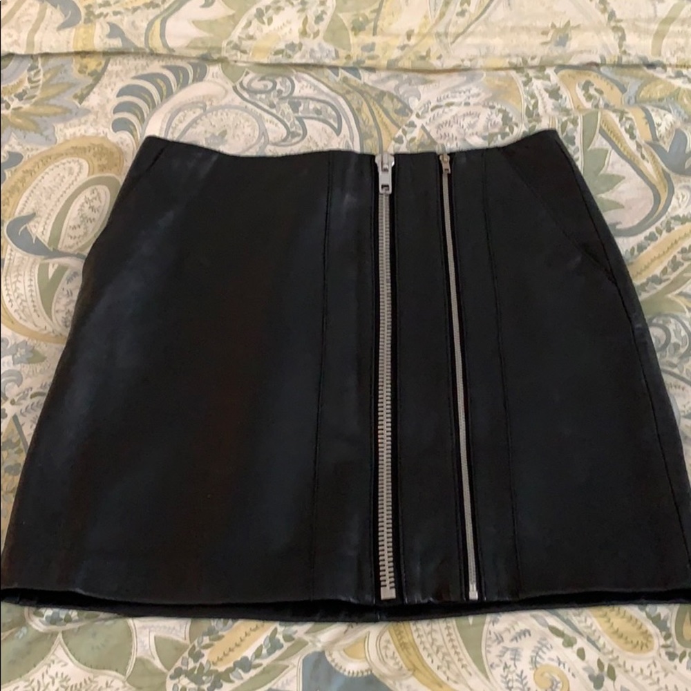 Maje leather skirt
